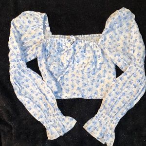 Floral Print Long Sleeve Top